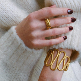gold-plated Sinusoid bracelet