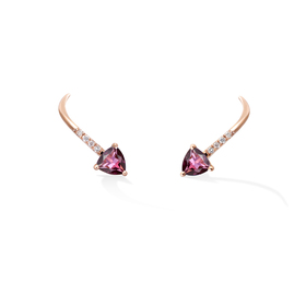 gold crawler earrings with diamonds and masai