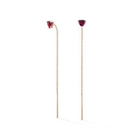 gold and rhodolite balance earrings masai