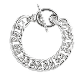 Otho chain bracelet with silver coating