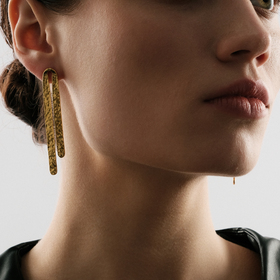 gold-plated Sioux earrings