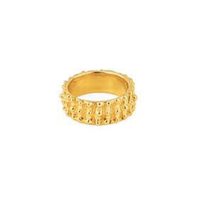 gold-plated Roman Beaded Ring