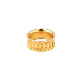 gold-plated Rhombus ring