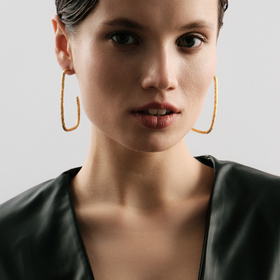 gold-plated False earrings