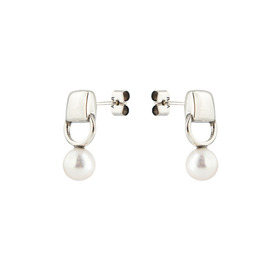 Liana earrings with silver coating