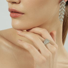 signet ring with crystals