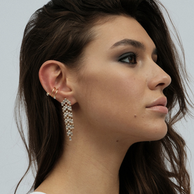 earrings with crystals