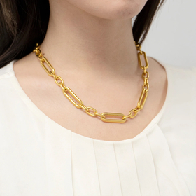 Gold-plated Georgina necklace