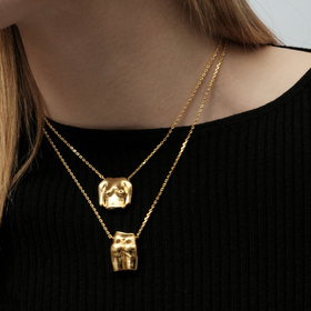Gold-plated silver necklace LE DERRIERE