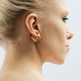 Gilded mono-earring FRENCH FOR GOODNIGHT