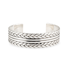 Fillan bangle bracelet with silver coating