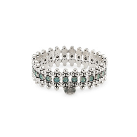 Hannah strass bracelet with silver coating