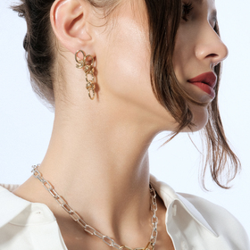 Gold-plated Laya Earrings