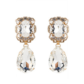 earrings with crystal drops