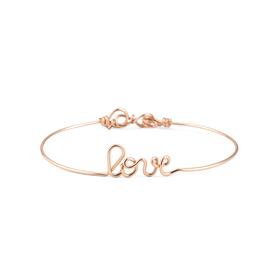 gold plated bracelet “love”