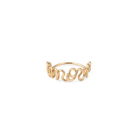 Amour gold-plated silver ring