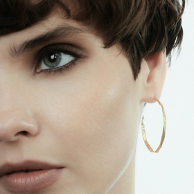 small gold-plated hoop earrings