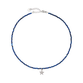 Lapis lazuli choker with star pendant