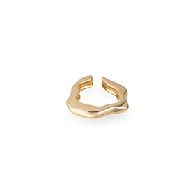 Gold-tone organic ring
