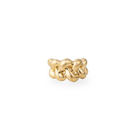 Gold-tone braid ring