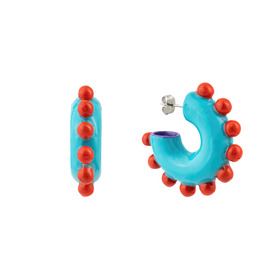 Turquoise Dino Ring Earrings