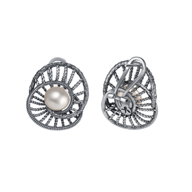 Silvery ARCLET Earrings