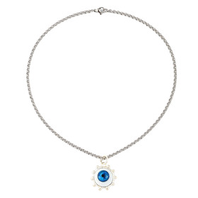 Silver pendant with blue eye