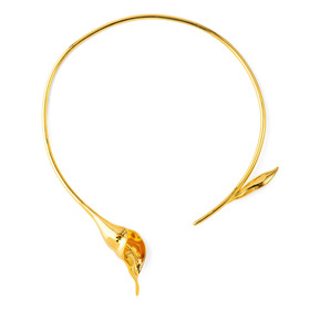 Gold-plated necklace "BUDDING ROMANCE"