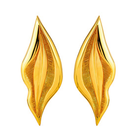 Gold-plated earrings "CONNIE LINGUS"