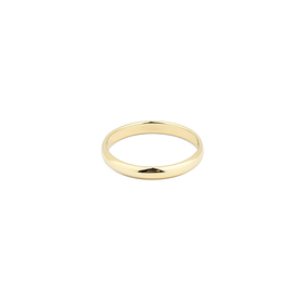 Women's classic engagement ring in yellow gold