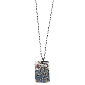 Silver PICASSO pendant with chain