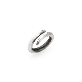 Echo Spiral silver ring