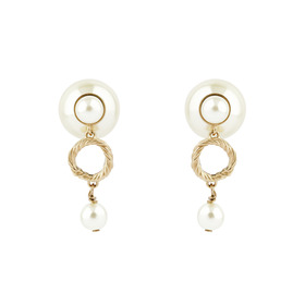 Dior earrings with pendants in the form of beads and mirrors