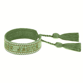 Green Braided Dior Bracelet