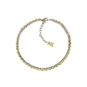 CITRINECRY YELLOW/SILVER Anklet Bracelet