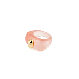Rosa francia ring | iconic rectangle carry over