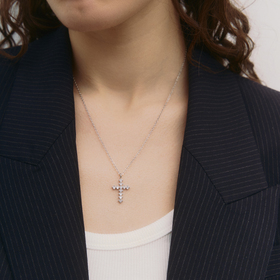 chain with crystal cross