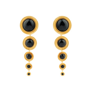 VIDA earrings with black onyx