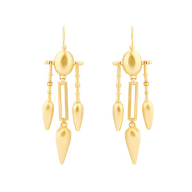 Gilded PETRA earrings