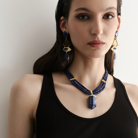 RAMSES necklace with lapis lazuli