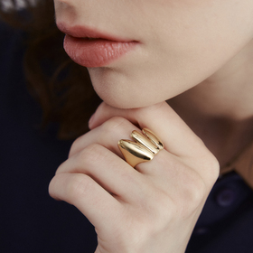Gold-plated Aya ring