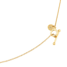 Long gold-plated Peniel necklace