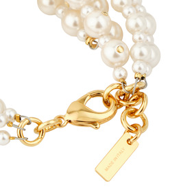 Multi-layered pearl bracelet