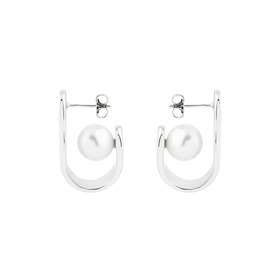 Karla earrings with silver plating