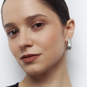 Karla earrings with silver plating