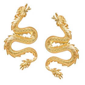 Gold-plated Dragon Earrings
