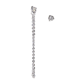 nickel silver studs with cubic zirconia