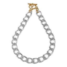 bicolor asbury chain necklace