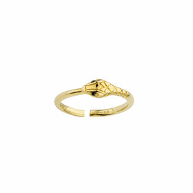 Gold-plated Serpiente ring