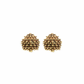 gold-plated clover studs